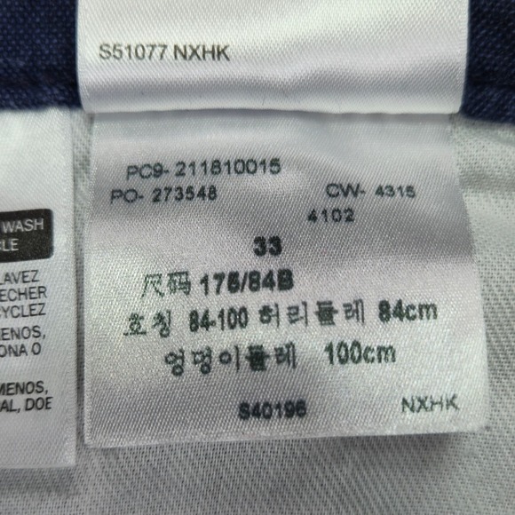 Levi's Mens Shorts Casual Chino Blue Denim Style Men's Size 33 - Picture 7 of 13